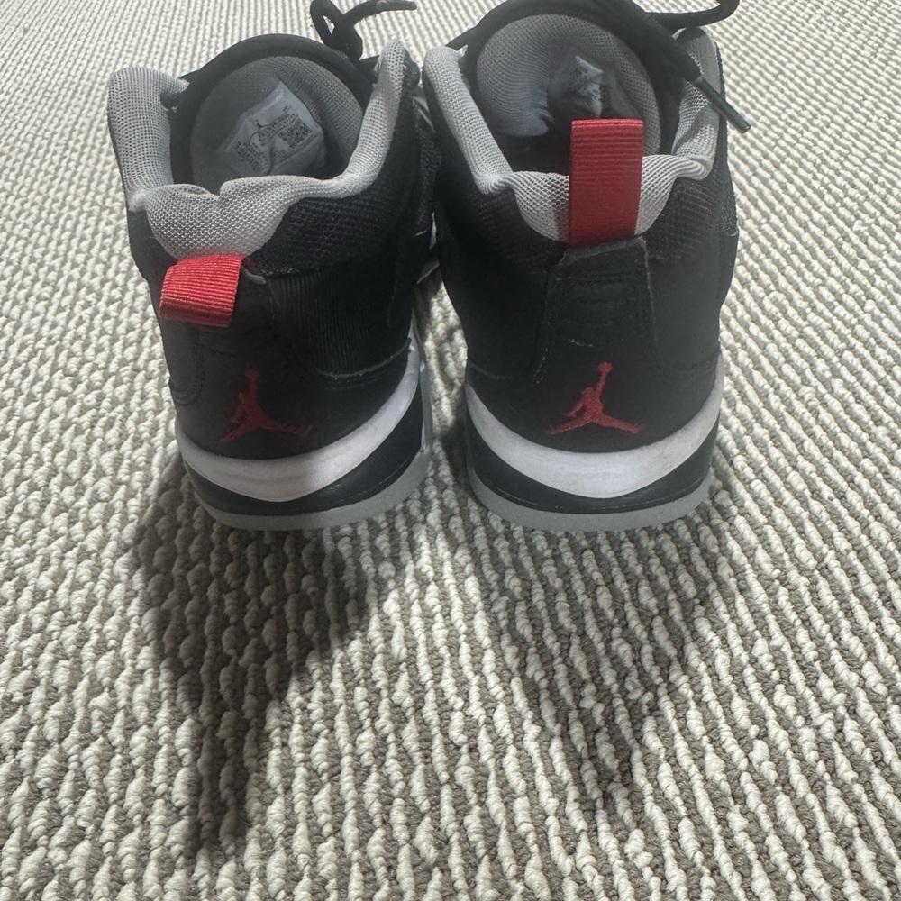 Jordan Black and Red Sneakers
